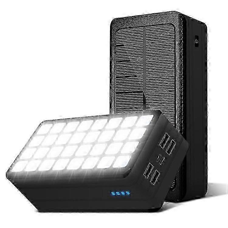 PSOOO PS-900 50000mAh Power Bank External Battery Pack with 32-LED Camping Light [4 Output and 2 Input]