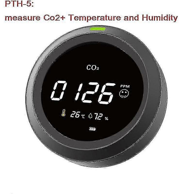 Pth-4 Air Quality Tester Co2 Detector Alarm Pth-5 Gas Analyzer Air Quality Monitor Usb High Accuracy