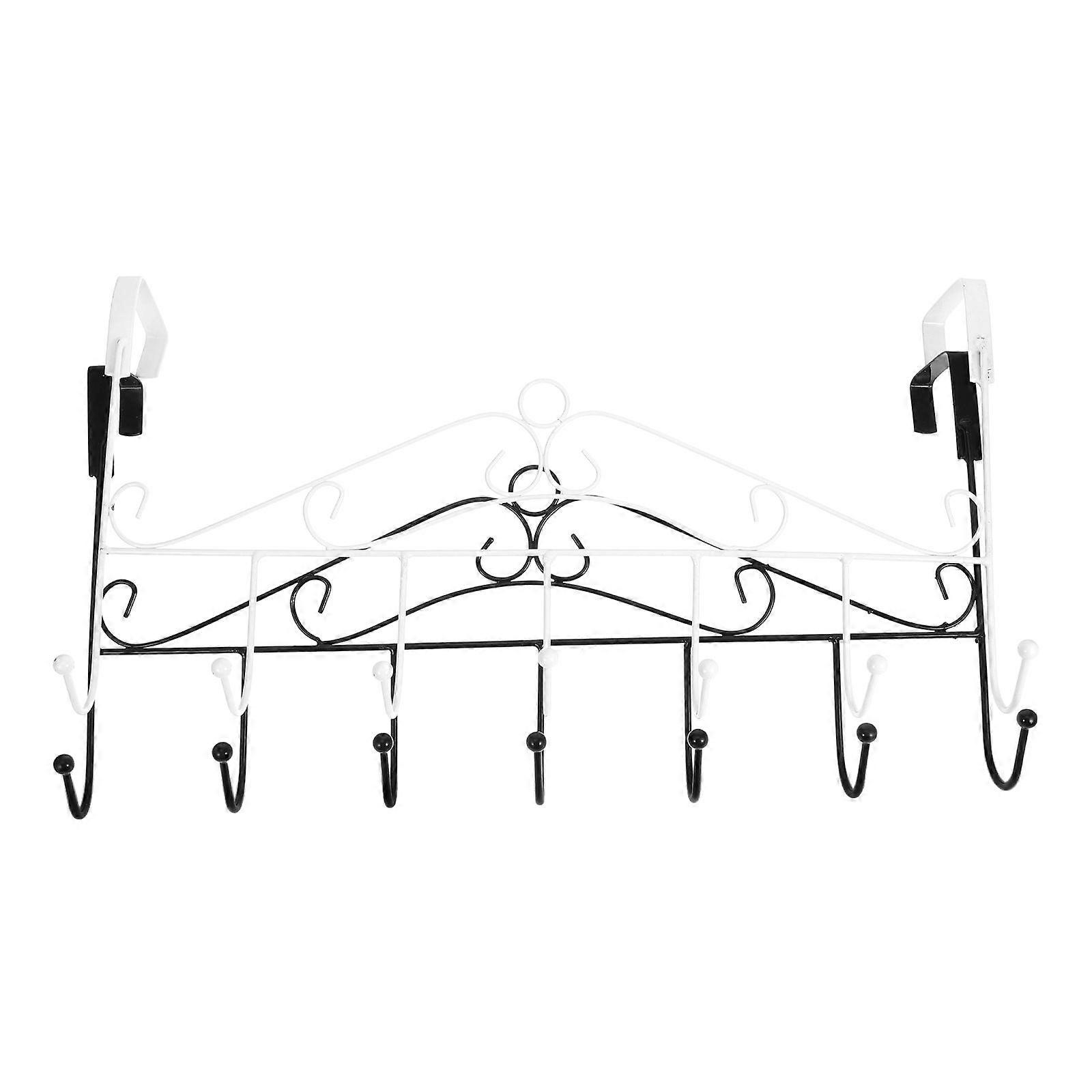 2pcs Over the Door Hooks Door Hanger Hooks Coat Hanger Hat Towel Bag Hook