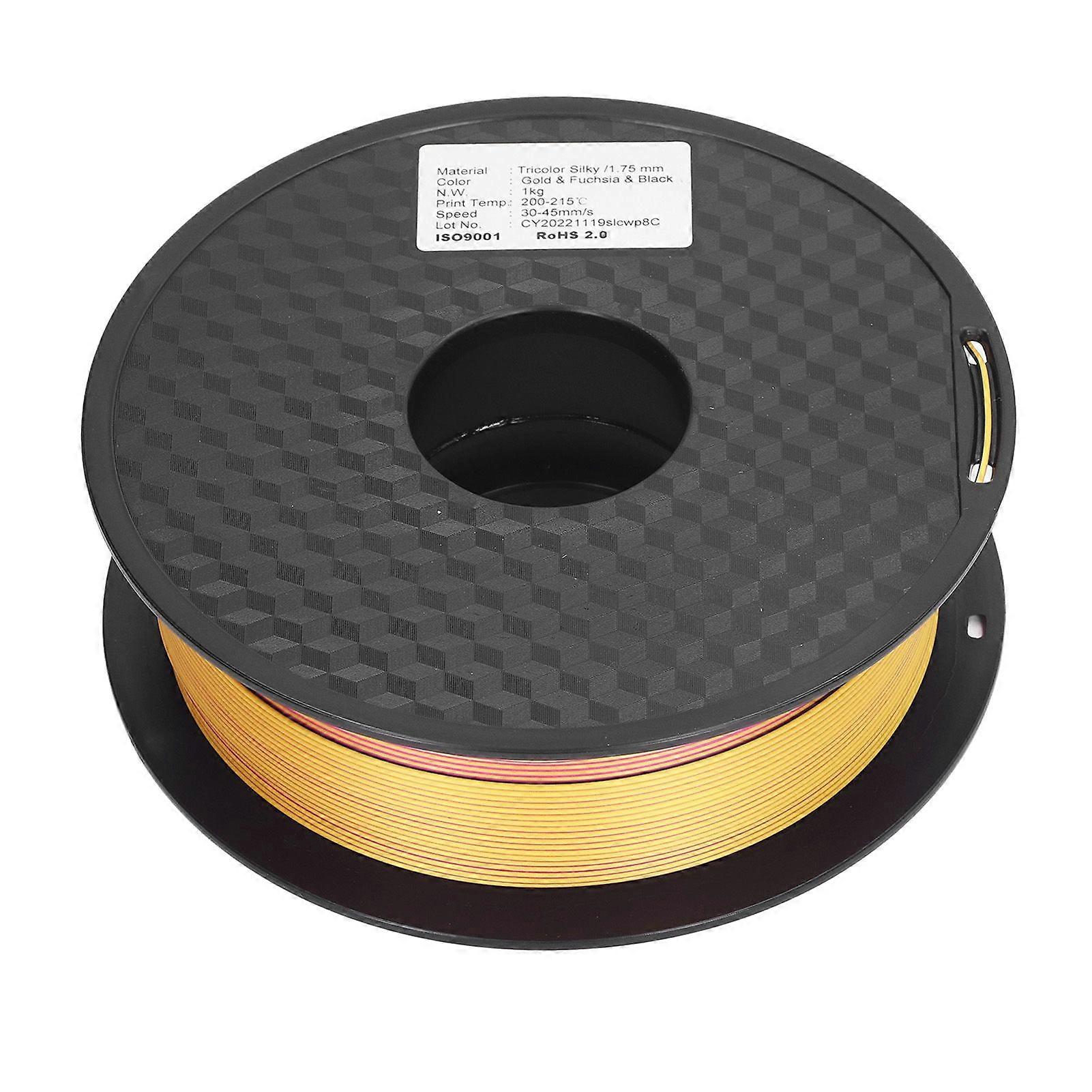 2025 Latest Model  3D Printing Consumable 1.75mm Filament 3 Colors Gold