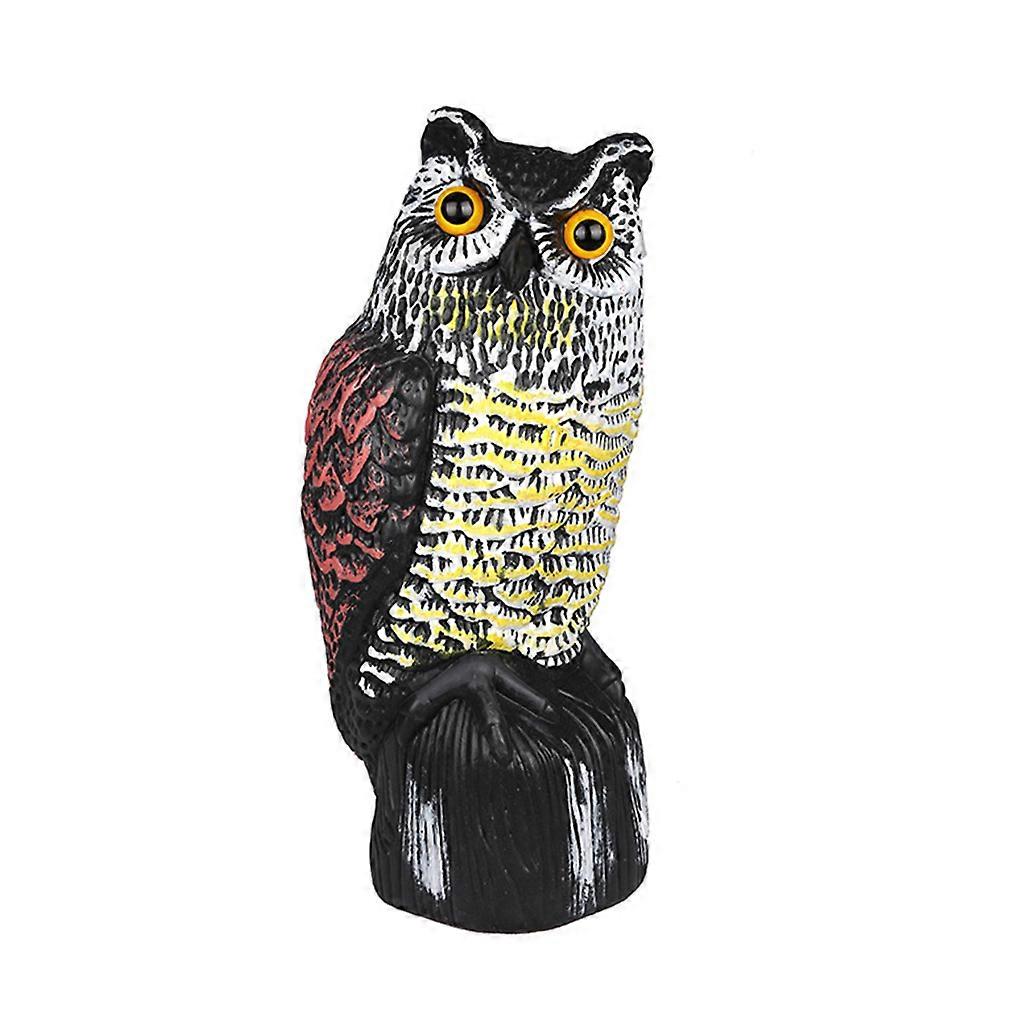 Simulation Owl Sculpture Garden Art Resin Craft Owl Statue Garden Ornament Landscaping Yard Sculptures Decoration for Home Garden Patio Porch