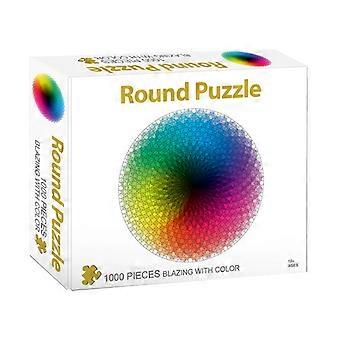 1000Pcs 3D Round Flower Puzzle for Kids/Adults House Decor Office & School Supplies Home Decorative Painting Jigsaw