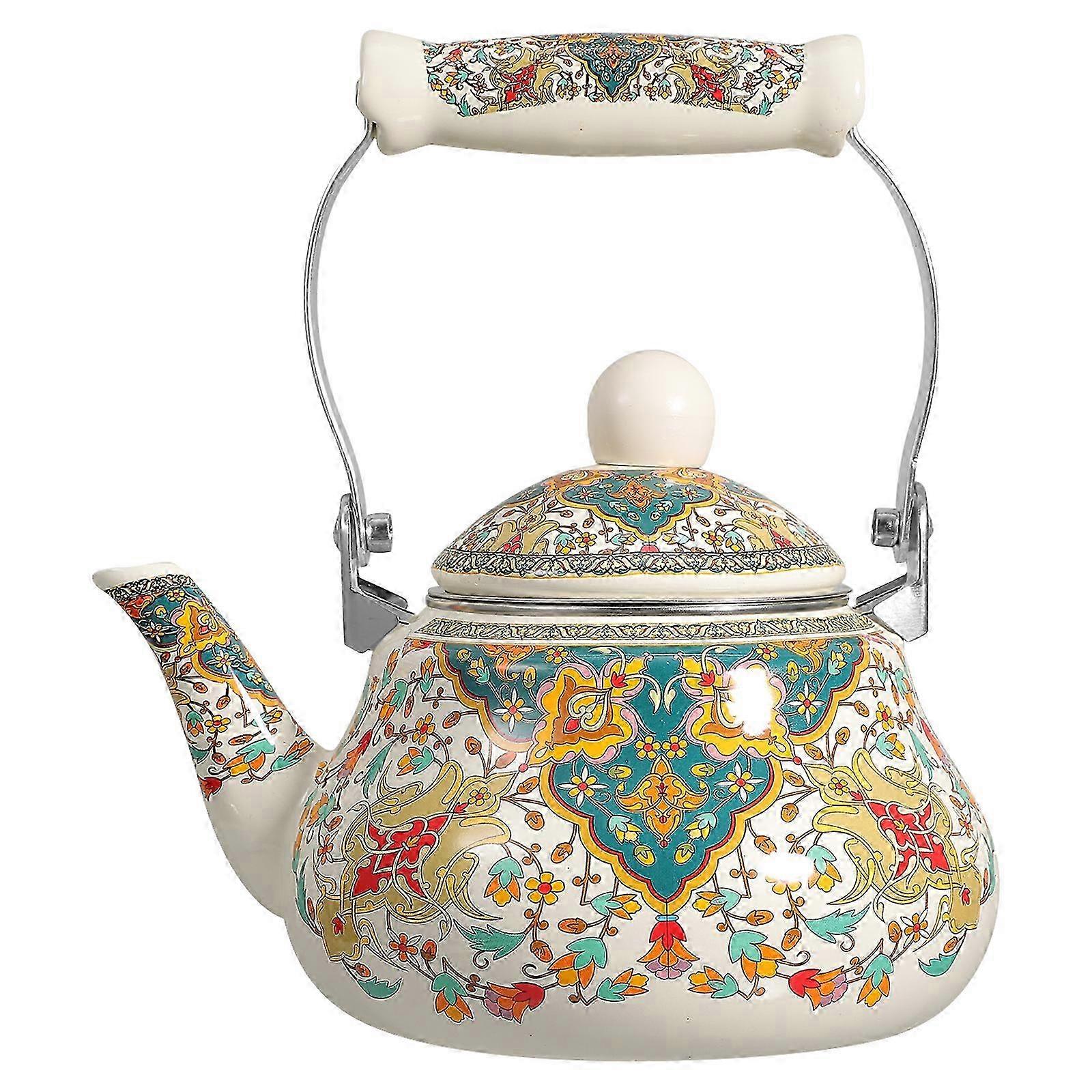 Multi-Function Stovetop Tea & Coffee Kettle - Orange, 21x15.5x15.5cm