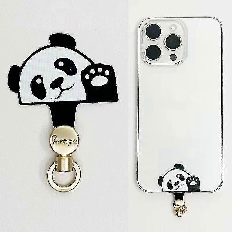 Arope 6.5cm Phone Tether Tab Cartoon Design Phone Case Lanyard Patch Replacement Part - Fortune Cat