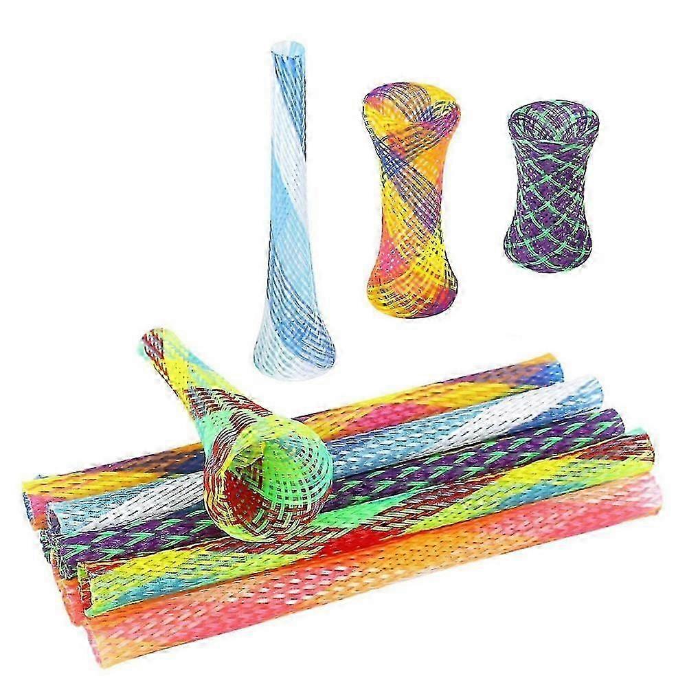 Pet Springs Cat Toy 25 Pcs Colorful Cat Spring Sticks Folding Bouncing Nylon Mesh Spring Tube For C SN[