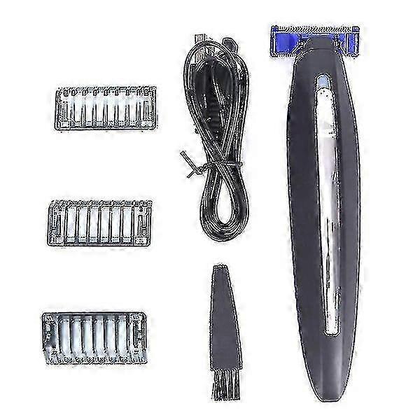 Men's Cordless Electric Shaver with Precision Trimmer and Touch Control Technology