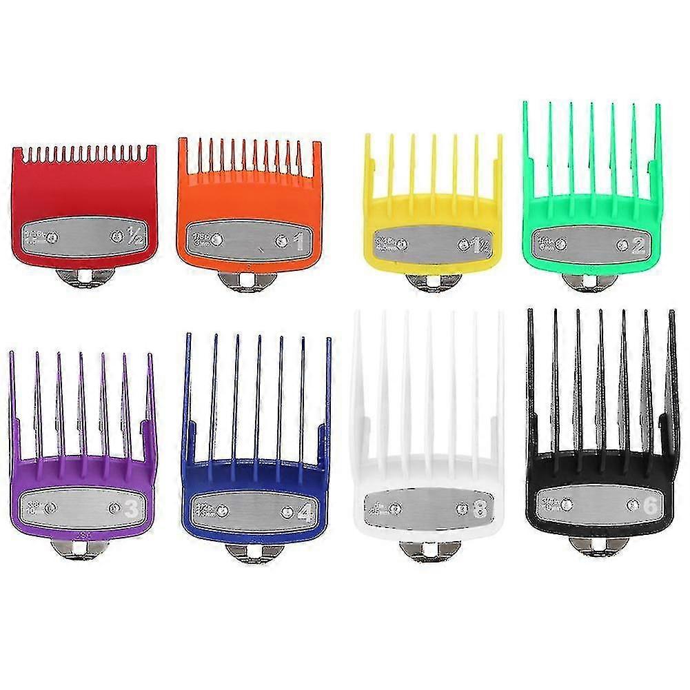 Hair Clipper Replacement Combs Set 8 Pcs for Wahl - Positioning Guide Attachments Trimmer Cutting