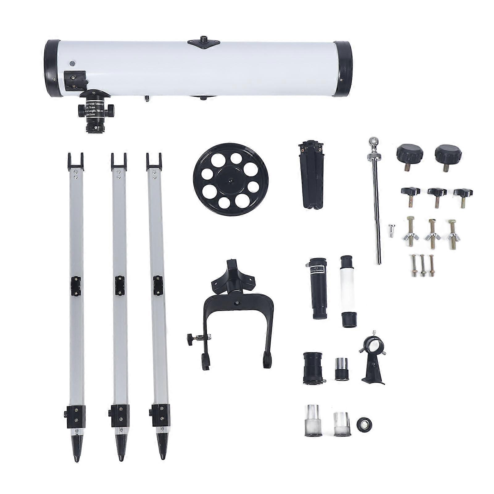 Starwatcher Αστρονομικό Διοπτρικό Τηλεσκόπιο 70076 Starwatcher Reflector Telescope με ρυθμιζόμενο τρίποδο 114mm Μεγάλο διάφραγμα 400mm Εστιακή απόσταση