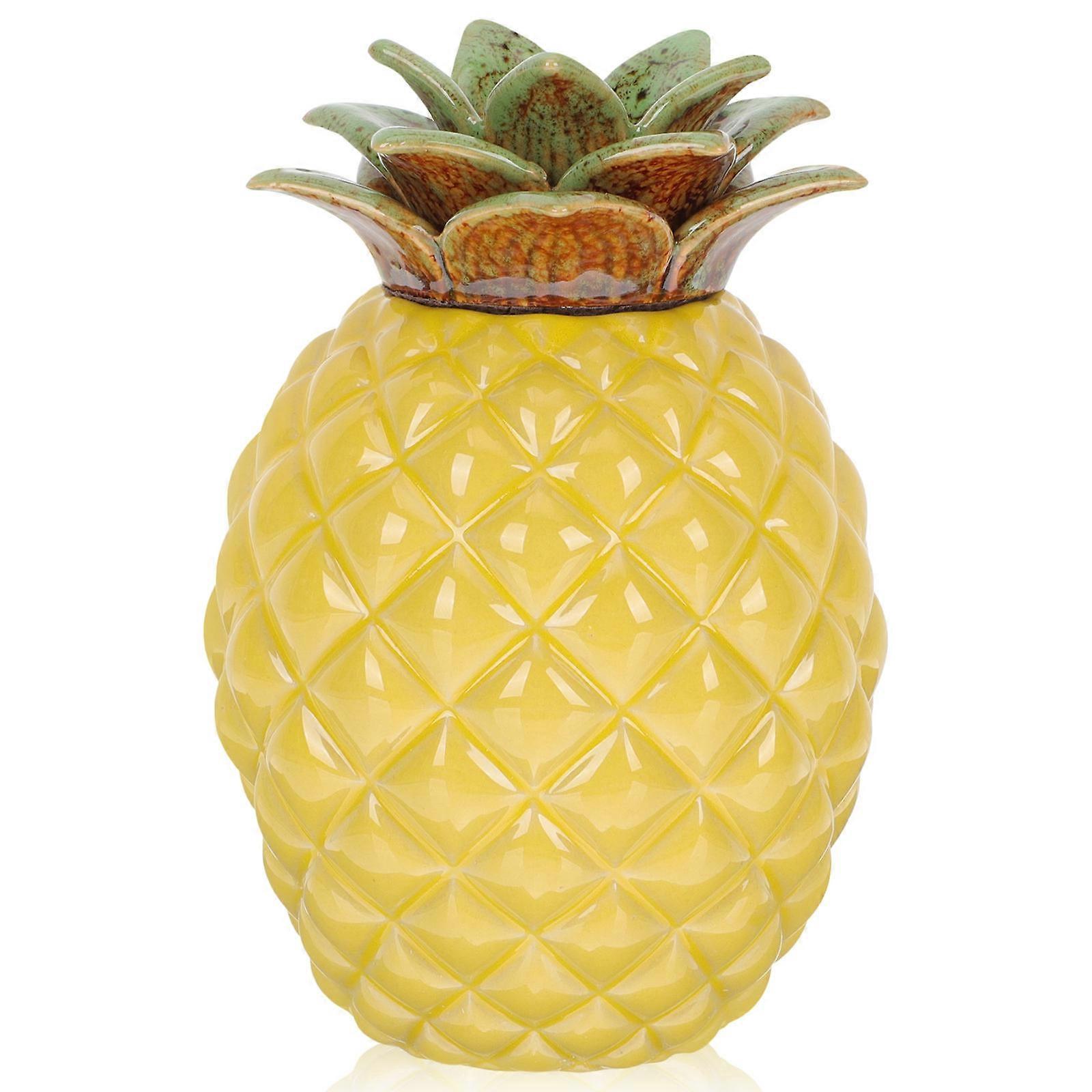 Sealed Ceramic Pineapple Jar, Versatile Storage Solution for
