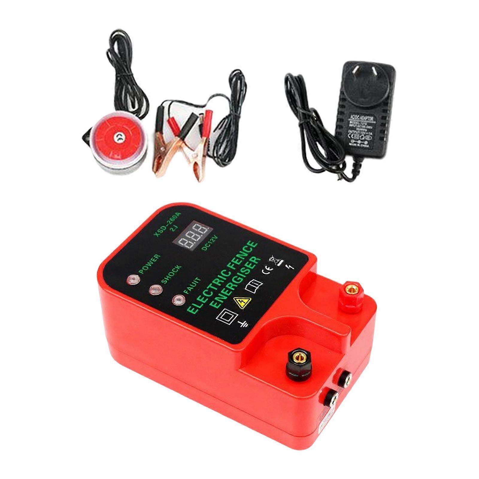 Electric Fence Energizer LCD Display High Voltage for Fence Poultry AU