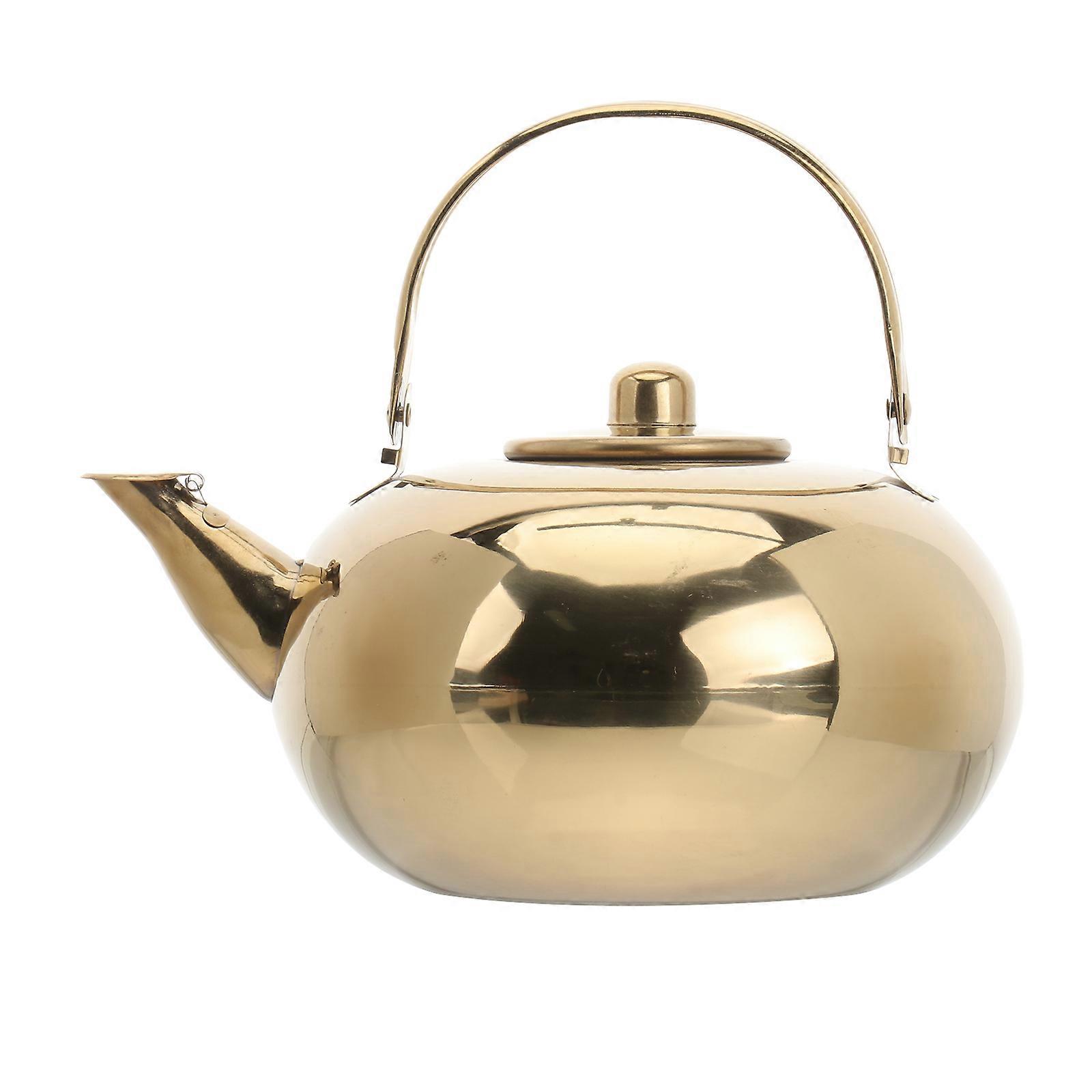 Stainless Steel Boiling Kettle with Filter Screen Teapot for Home Use, Compatible with Induction and Gas Stoves, Practical Design for Everyday