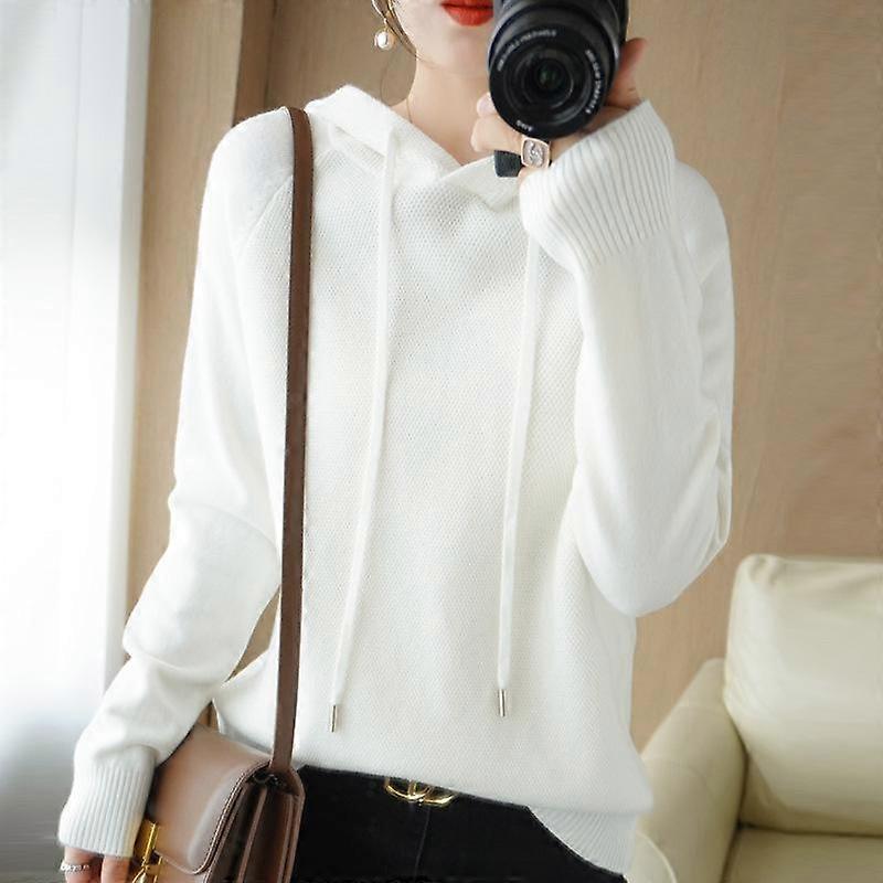 Autumn Winter Women's Hooded Sweater Long Sleeve Warm Casual Pullovers Tops Hoodie