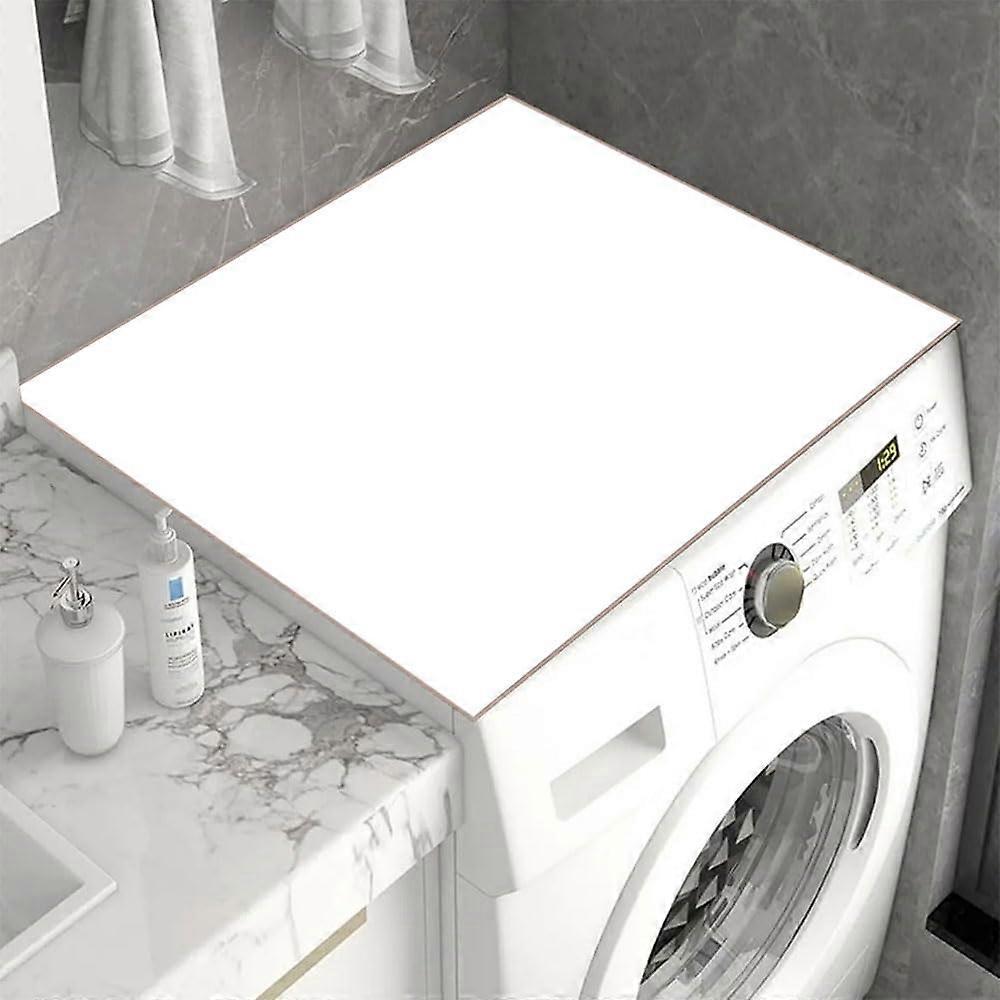 Washing Machine Pad NonSlip Absorbent for Dryer, Fridge (50x60cm White)