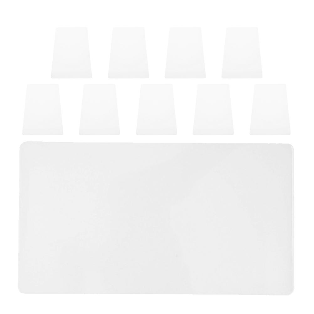 10PCS PVC Pen Stencils Transparent Drawing Templates Durable Graffiti Mats Creative Art Projects Easy Clean