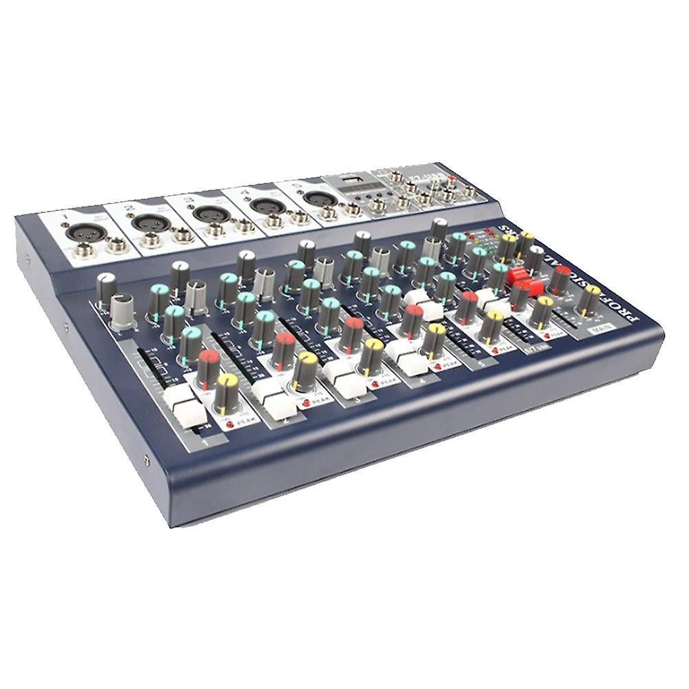 25W 7 Channel 3-band Eq Aux Output 48v Phantom Power Bluetooth Audio Mixer