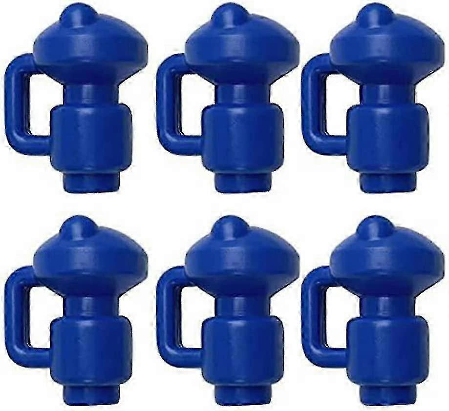 保護トランポリンエンドキャップ6個3.2mm頑丈な耐候性ポストキャップ