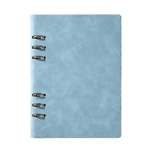 Practical 6-ring binder A5, Refillable, Loose-leaf, Round Ring, Journal, Notebook with 100 Sheets of Lined Paper