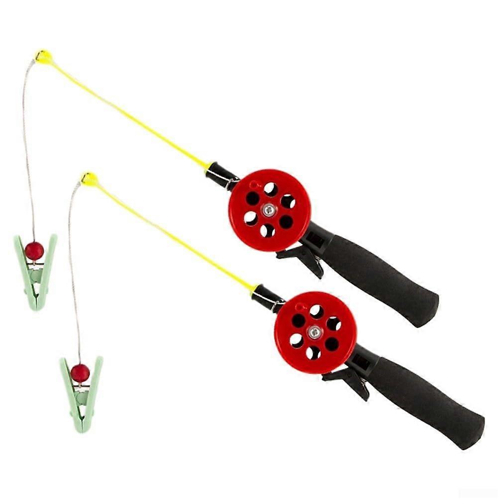 Pack of 2 Plastic Lobster Rods for Kids Ideal for Catching Ice Crabs and Shrimp Fishing