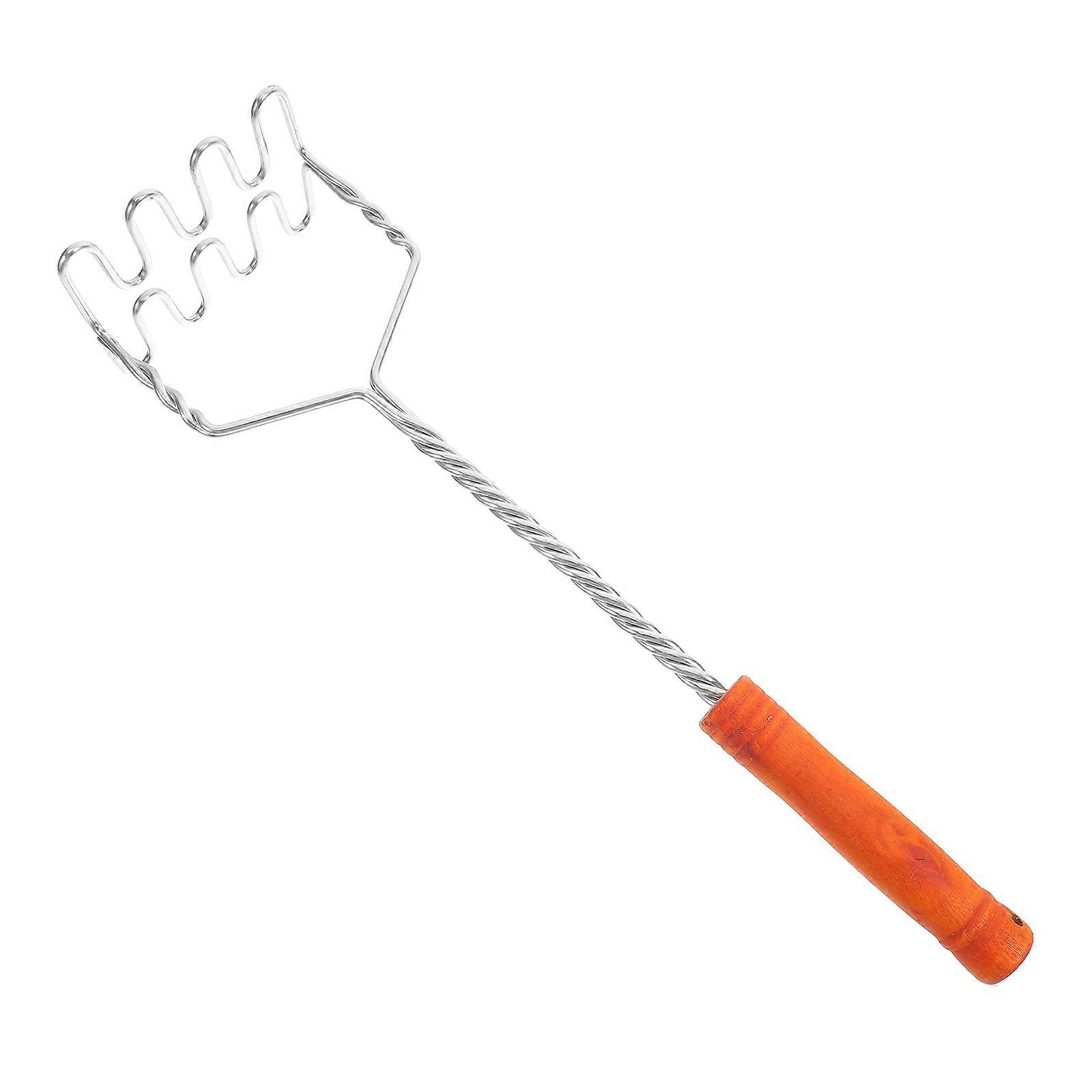 Potato Masher Stainless Steel Mashed Potato Masher Kitchen Tool, Food Masher Utensil,Soft Non-Slip Handle, Hand Masher, Vegetables Fruits ,