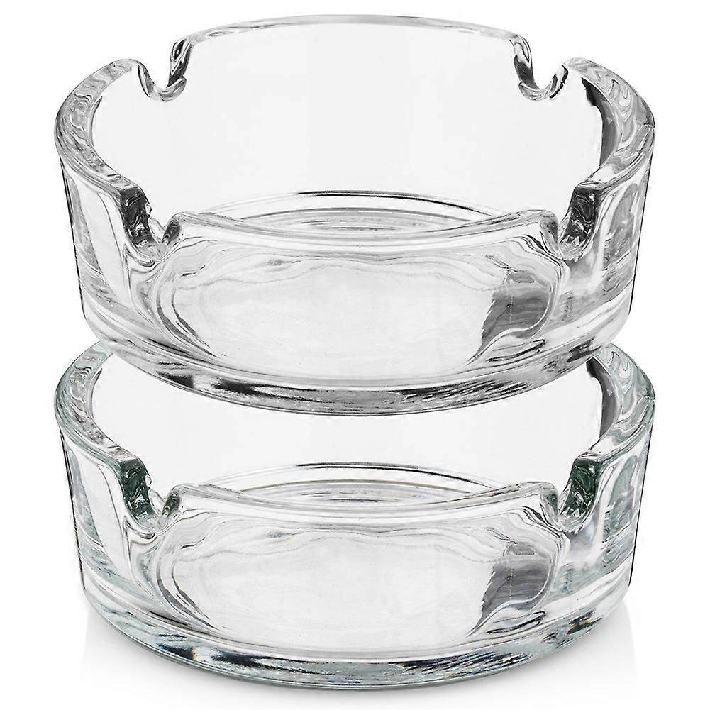 Glass ashtray 8 cm 2 pcs.
