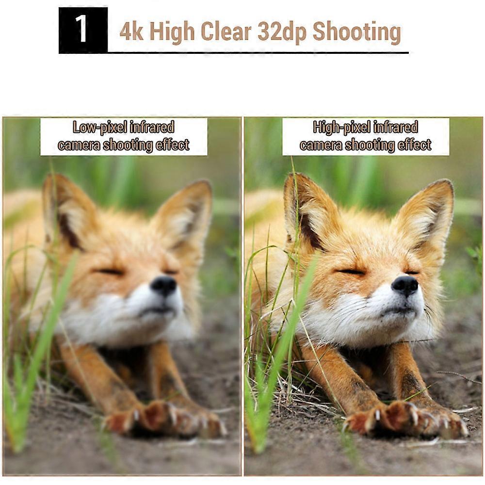 Hunting Camera 0.2s Trigger Wildlife Camera Scouting Security Hunting Trail Cameras IP66 4K Photo Trap Outdoor