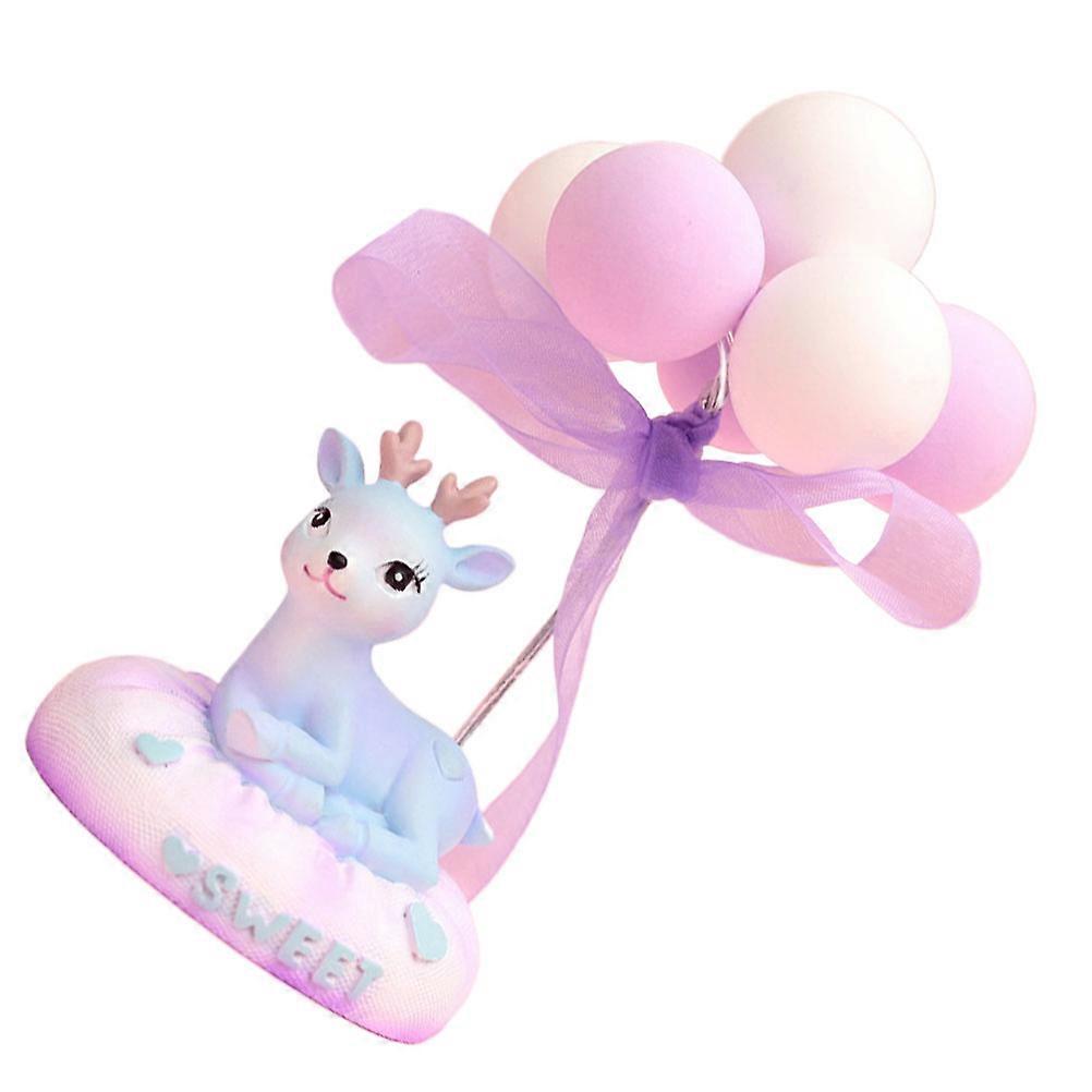 DIY Decoration Cake Toppers Creative Ballon Crafts for Romantic Atmosphere 11.5x5.5x5.5cm 1Pcs