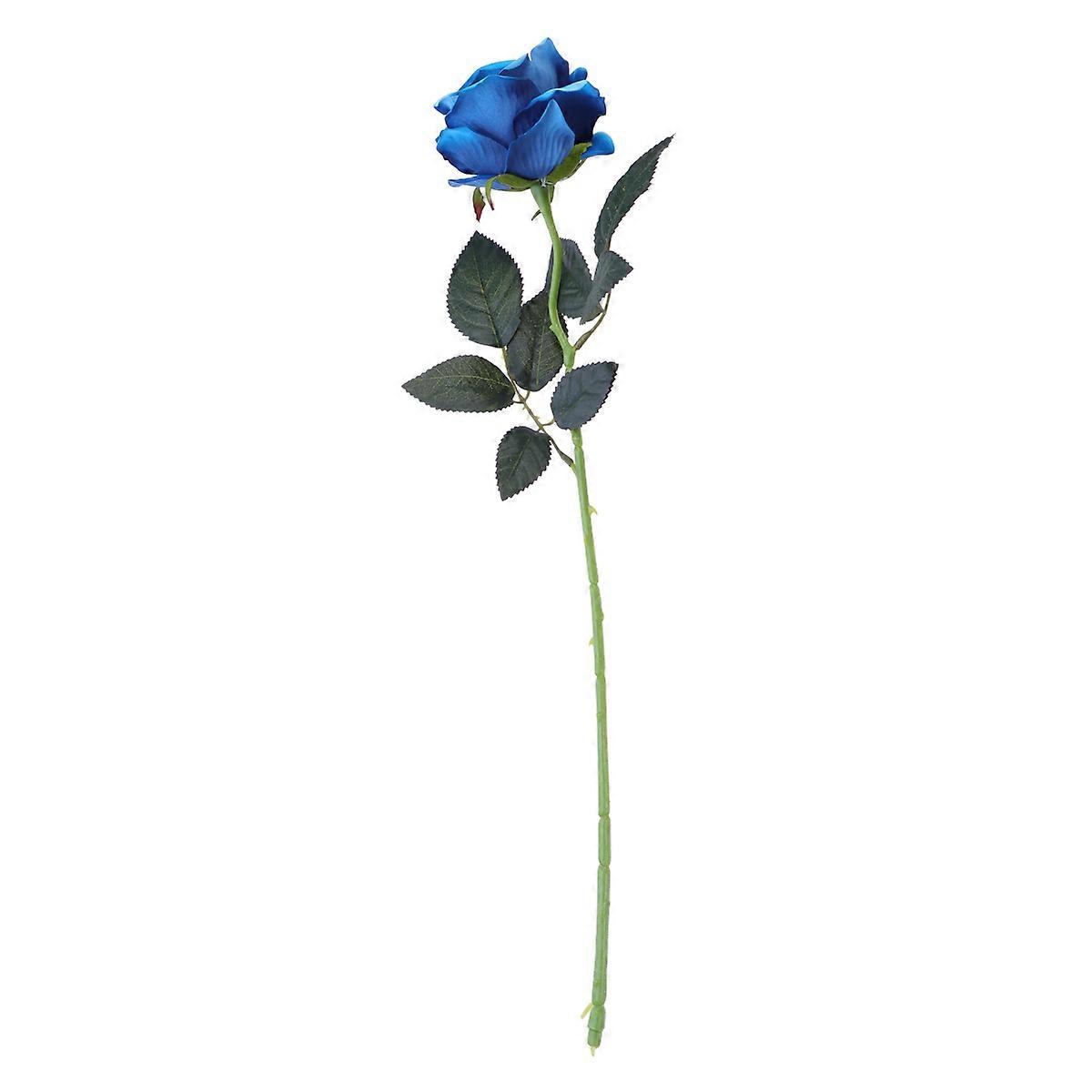 Simulated Flower Bouquet Valentine's Day Home Blue Lint Material 51 * 8 * 8 Cm 1Pcs