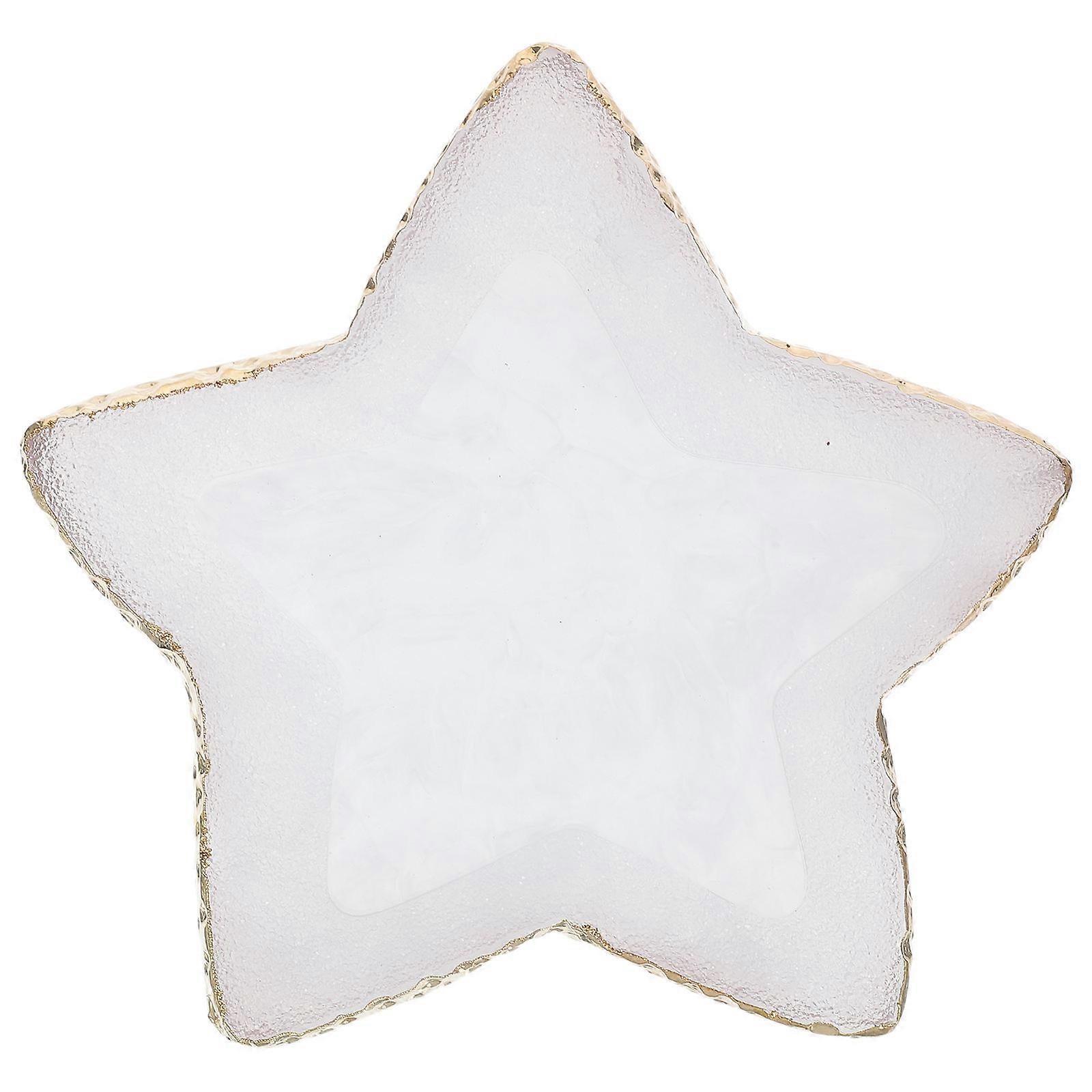 Manicure Nail Art Resin Palette for Color Blending with Star Design