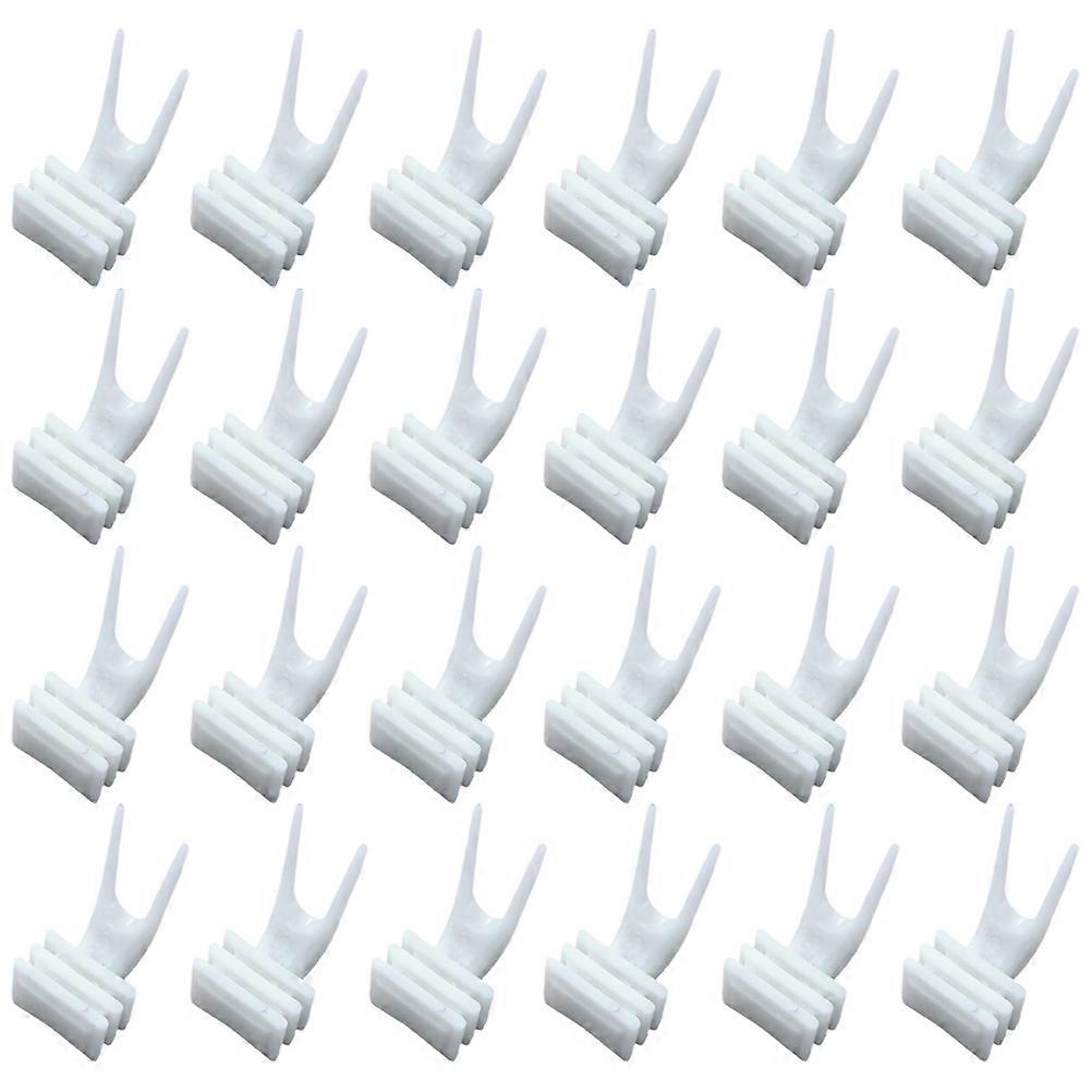 Bird Food Forks Parrot Vegetable Fork White 3.00X2.00X1.00CM Small Size Fork 50Pcs