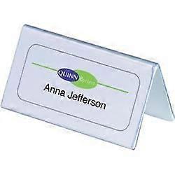 Table name badge - DURABLE - 100mm x 25 - White - Readable on both sides - Multi-purpose