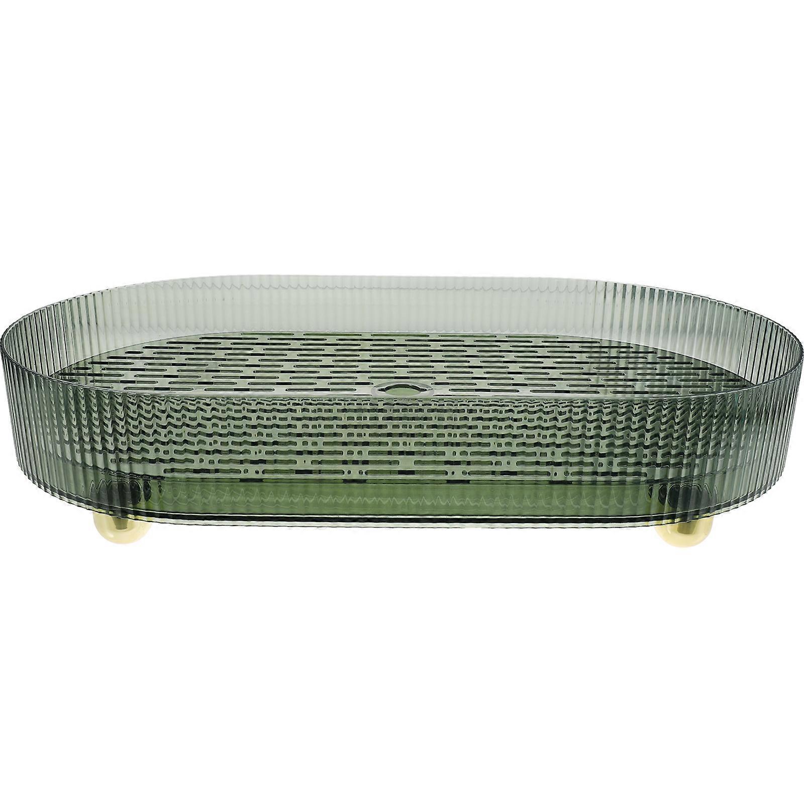 Drain Tray for Cosmetics Storage Tray Home Furnishing Abs Material Fruit Draining 1Pack