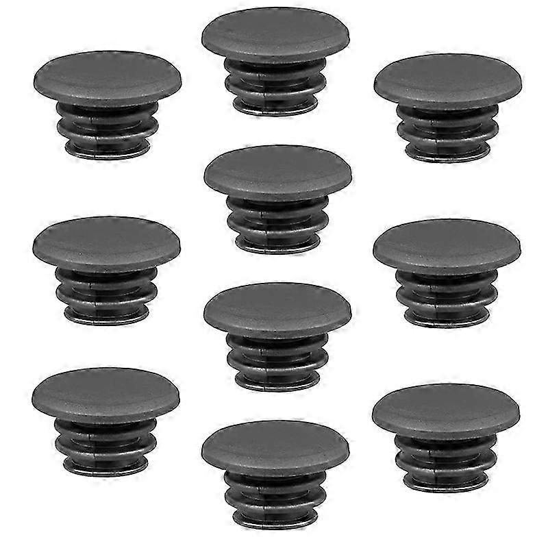 10-Pack Durable Safety Handlebar End Plugs for Road Bikes, BMX, and Scooters - Secure Locking Caps