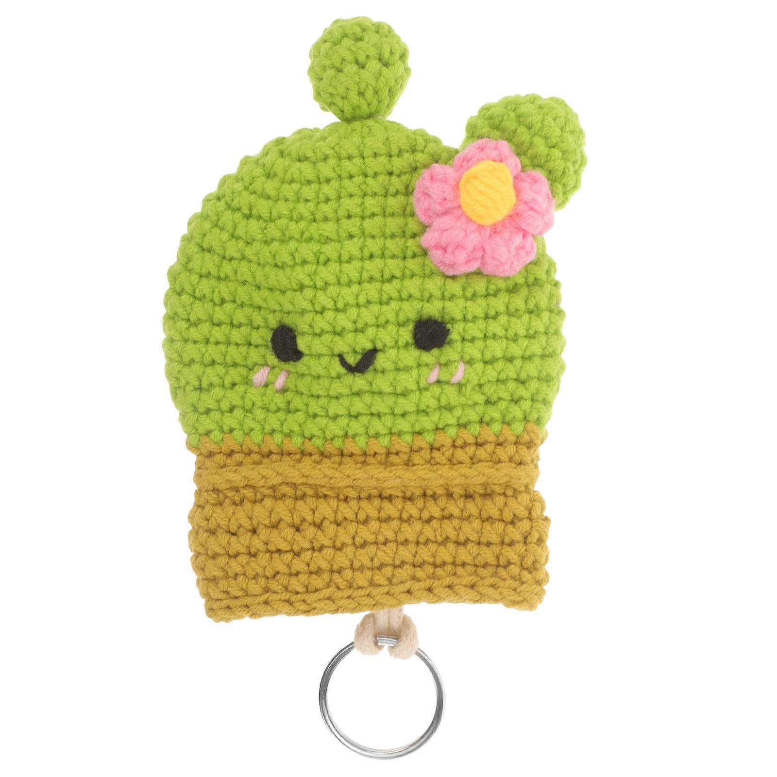 Cute Cartoon Cactus Key Bag – Durable Portable Key Holder for Women – Daily Use Organizing Accessory