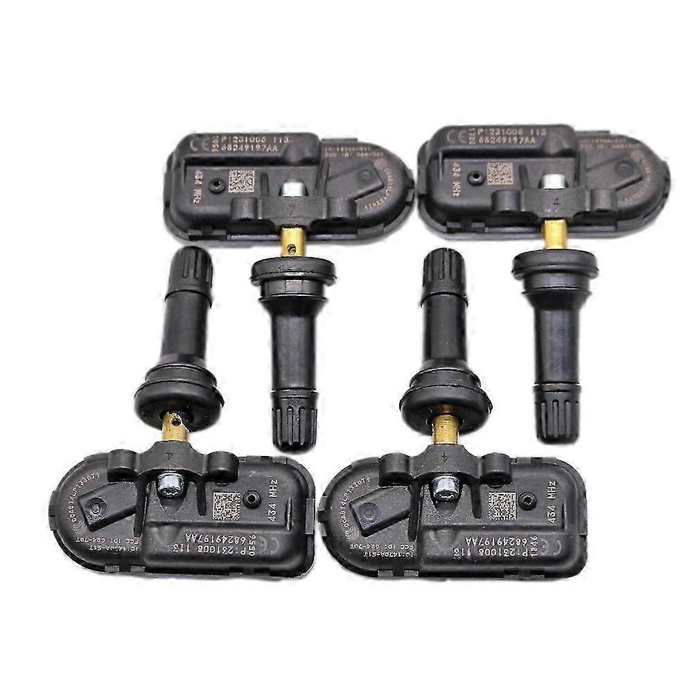(4) TPMS Sensor 68249197AA for Dodge RAM 1500/2500/3500 2014-2018