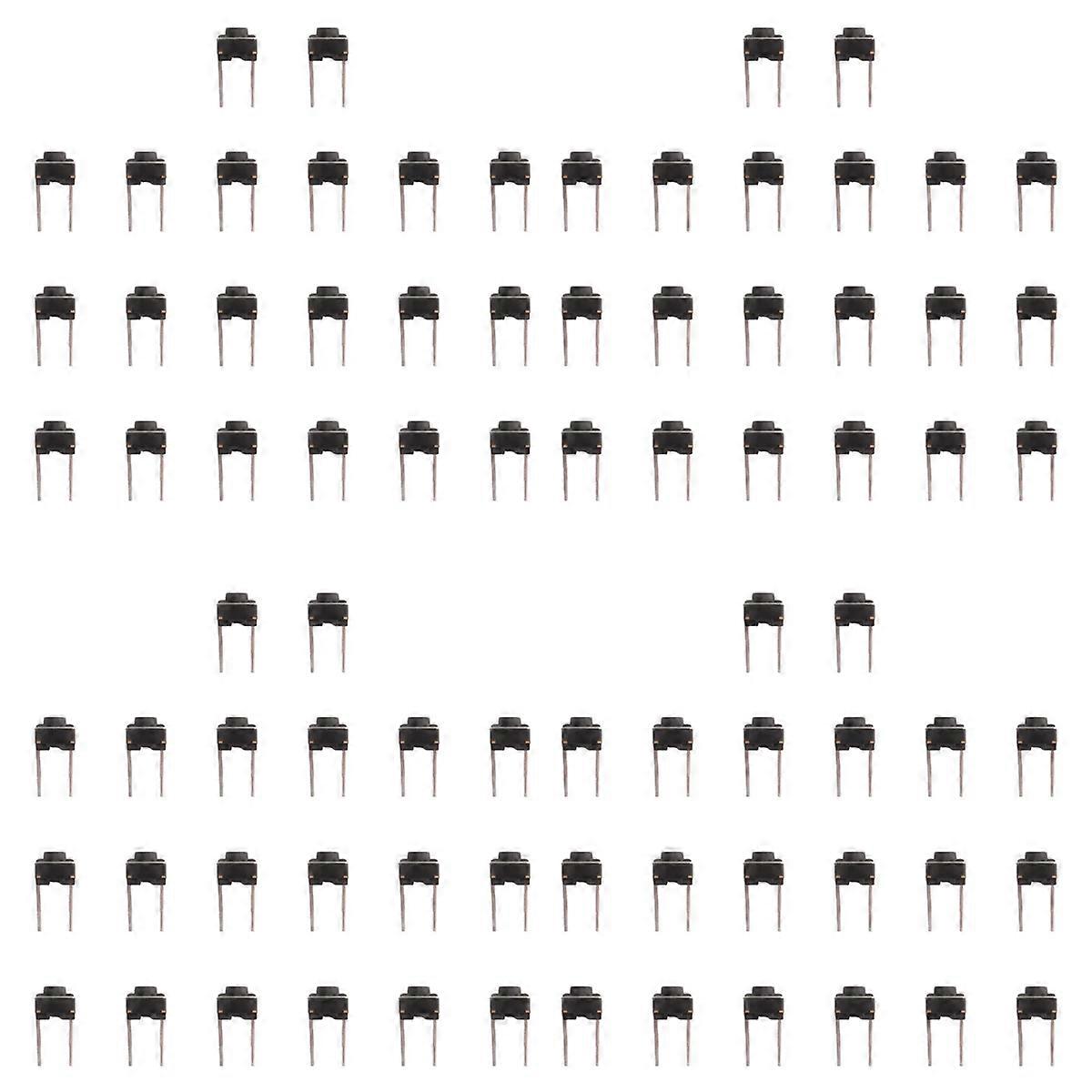 20 Pcs 6x6x5mm Momentary Tactile Tact Push Button Switch 2 Pin