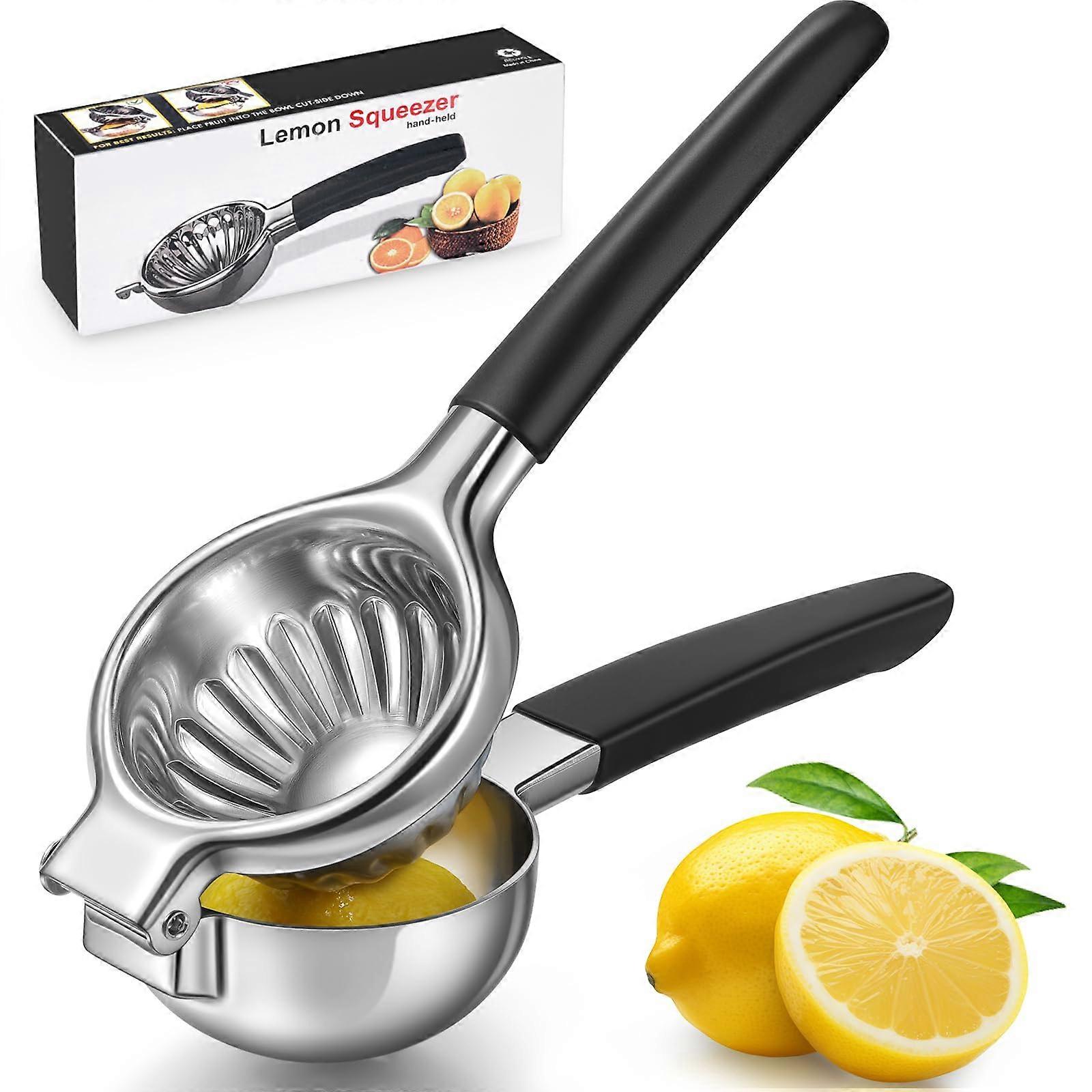 Lemon Squeezer Stainless Steel Hand Press Citrus Juicer for Lemonade, Cocktails