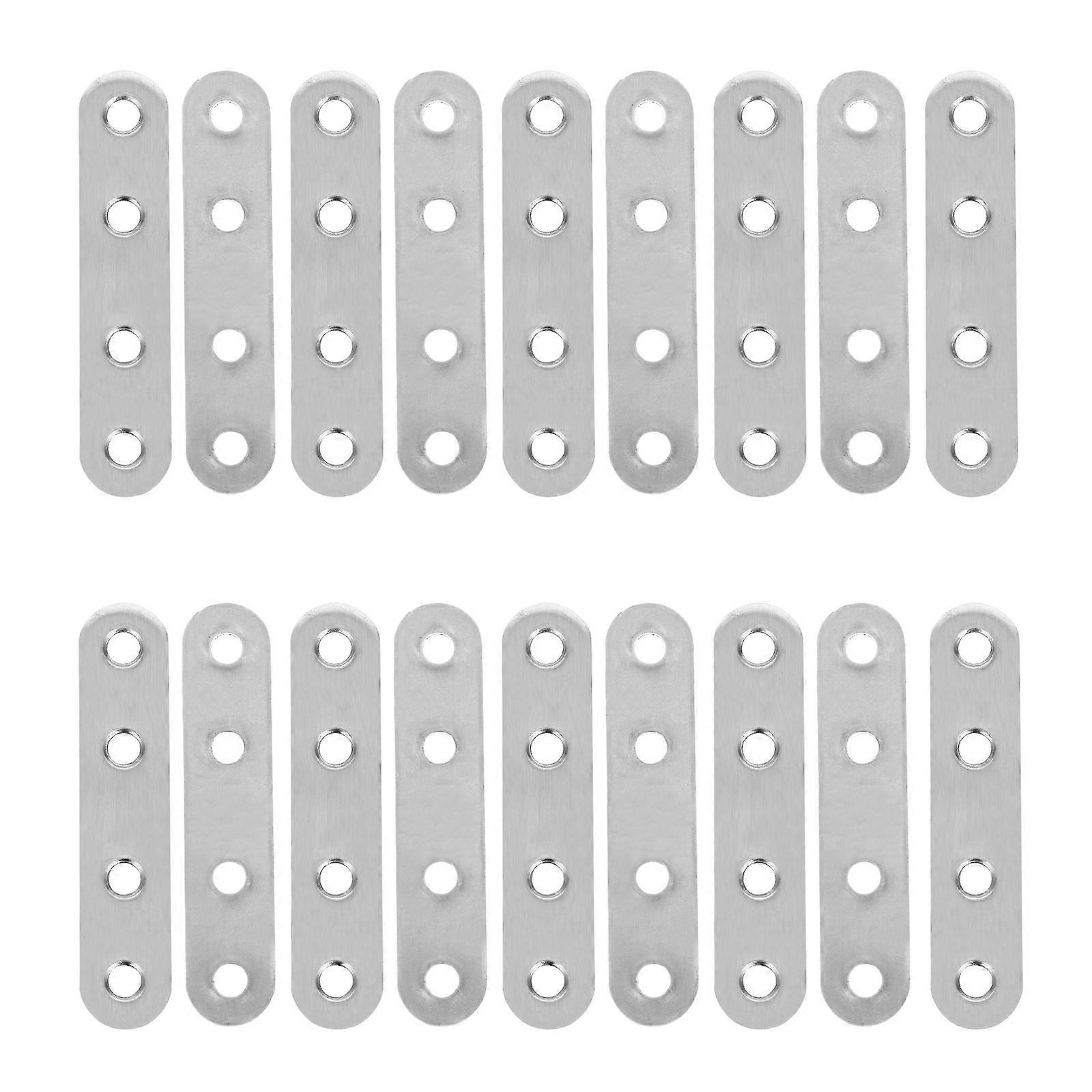 Thin Brackets Reinforcement DIY Enthusiasts Silver 40Pack