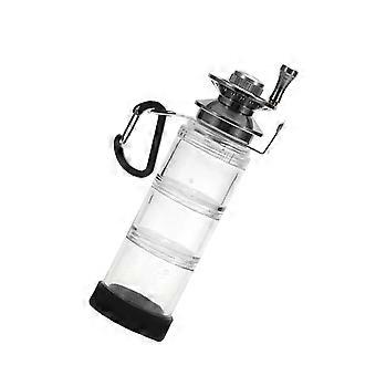 Portable Fishing Bait Bottle with Hook Organizer and Carabiner
