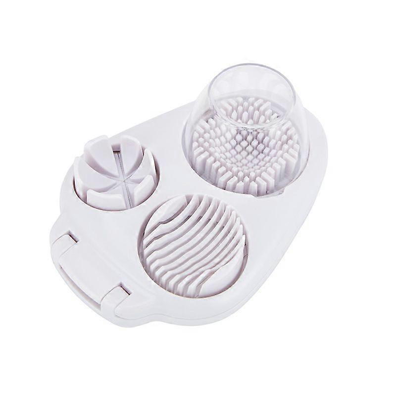3 In 1 Egg Slicer For Hard Boiled Eggs, Strawberry Slicer Grape Cutter, 2025 New Stainless Steel Dicer Egg Slicer Dishwasher Safe, Fruit Cutter For Eg
