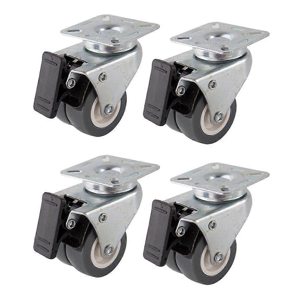 Swivel Wheels Heavy Duty Caster Wheels For Carts Furniture Dolly 2 Inch Steel Material Quiet Movement 1Pack