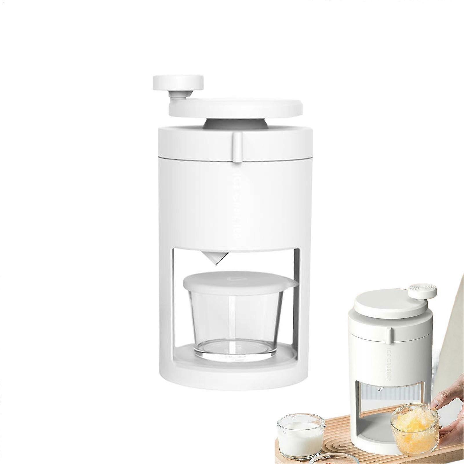 Hand Crank Ice Crusher Machine, Slushies Maker for Cafe, Bakery