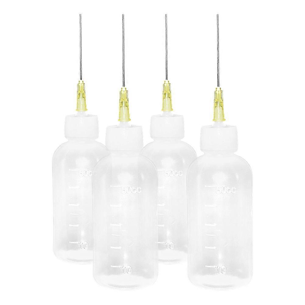 4pcs Precision Tips Applicator Bottles Precision Tip Glue Bottle for Precision Application for Wood Glue Oil Paint Squeeze Bottle with Fine Tip Applic