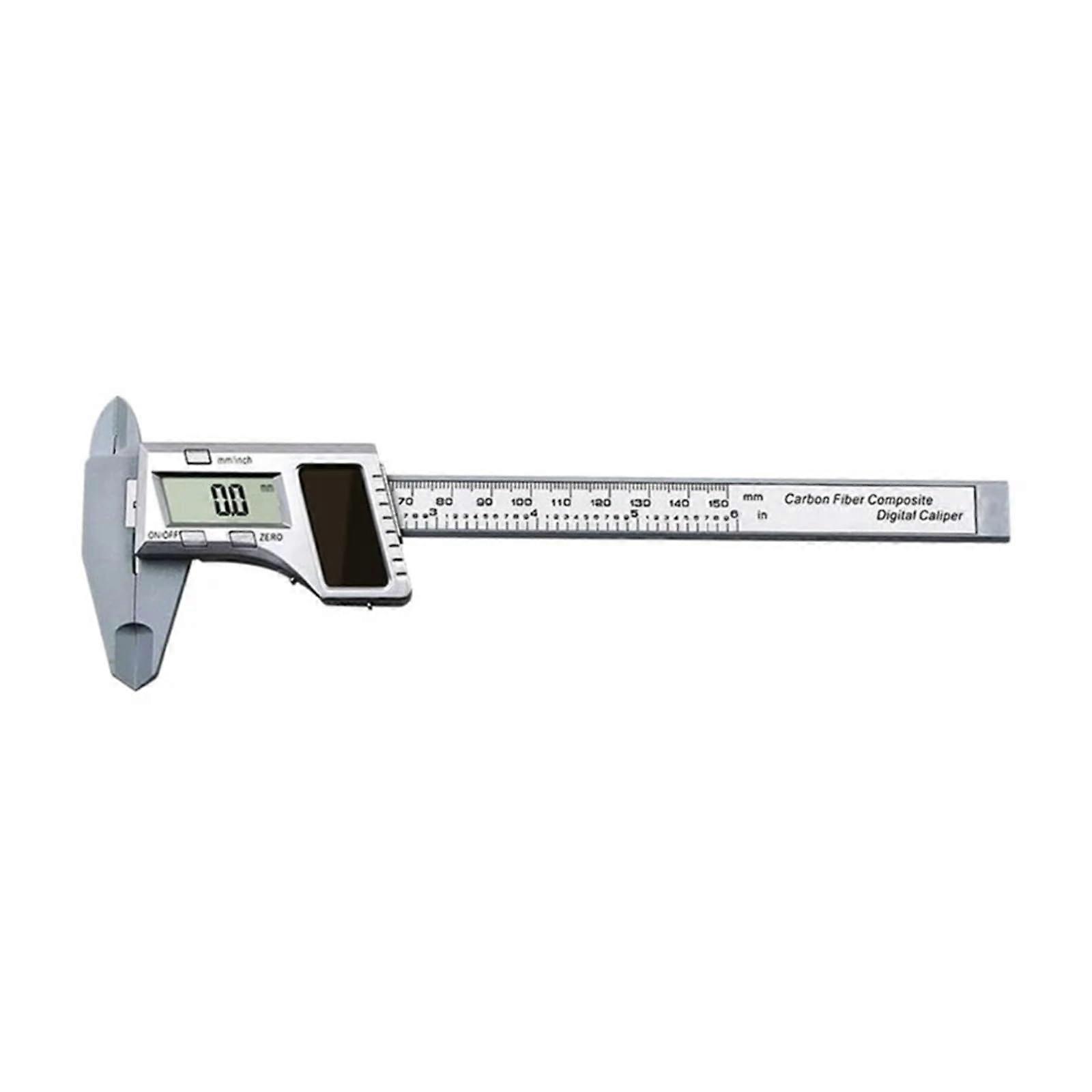 Improved Digital Caliper, 150mm, 6 Inch, Electronic Micrometer Caliper, Solar Inch/MM Conversion, 24cm, Durable Material