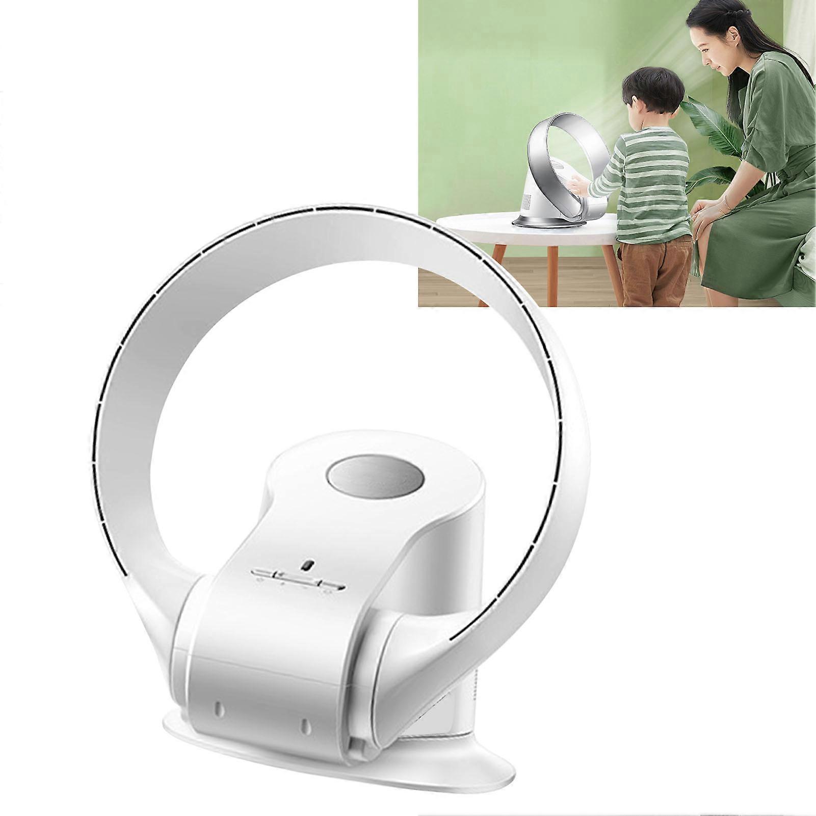Bladeless Fan 9 Speed Wide Angle Wall Mount Small Desk Fan with Remote Control
