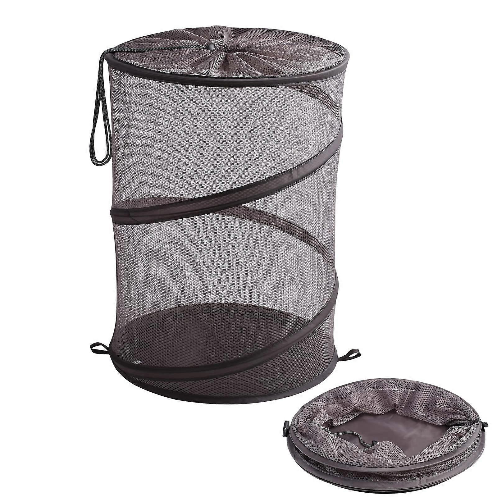 Foldable Laundry Basket, PopUp Mesh Laundry Basket, Laundry Hamper, Foldable with Drawstring, Storage Basket for Clothes, Laundry Room, Bedroom