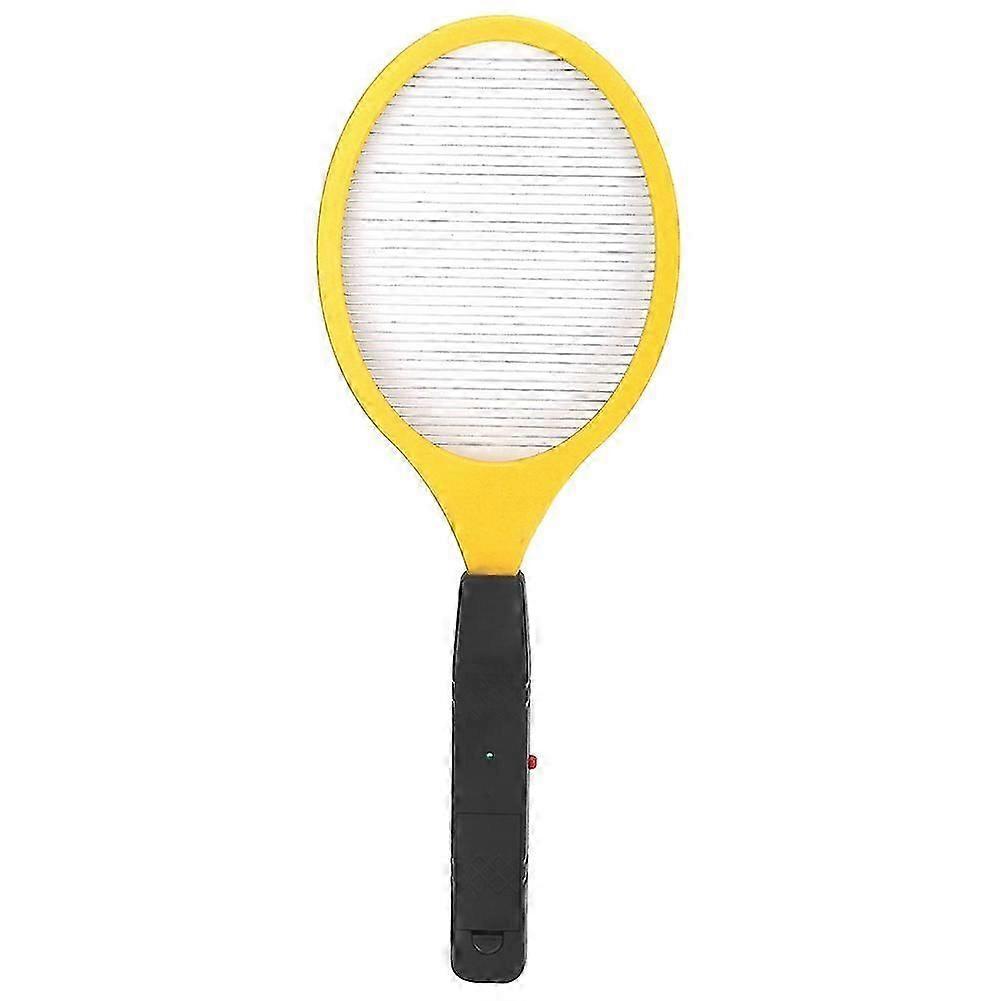 Cordless Battery Power Electric Fly Mosquito Swatter Bug Zapper Racket Insects Killer (yellow)