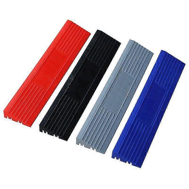 مدخل منحدر العتبة: منحدر كرسي متحرك بلاستيكي - للخطوات المنزلية التنقل المضاد للانزلاق لمداخل كاسحة الدراجة سكوتر