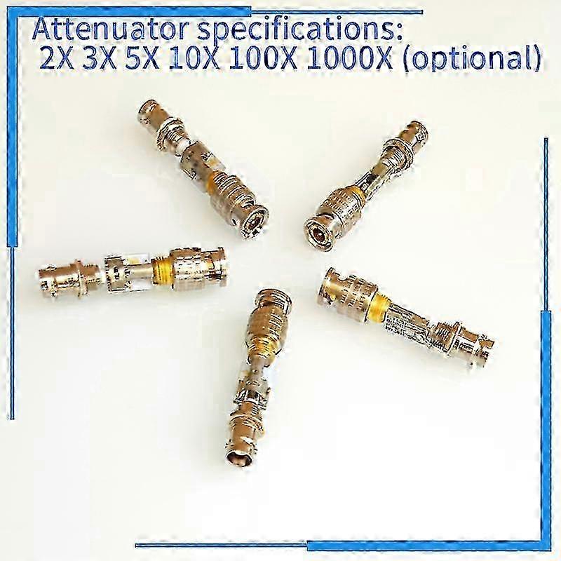 DIY Attenuator for Oscilloscope with General BNC Interface, Attenuating Voltage Signal Specifications Optional