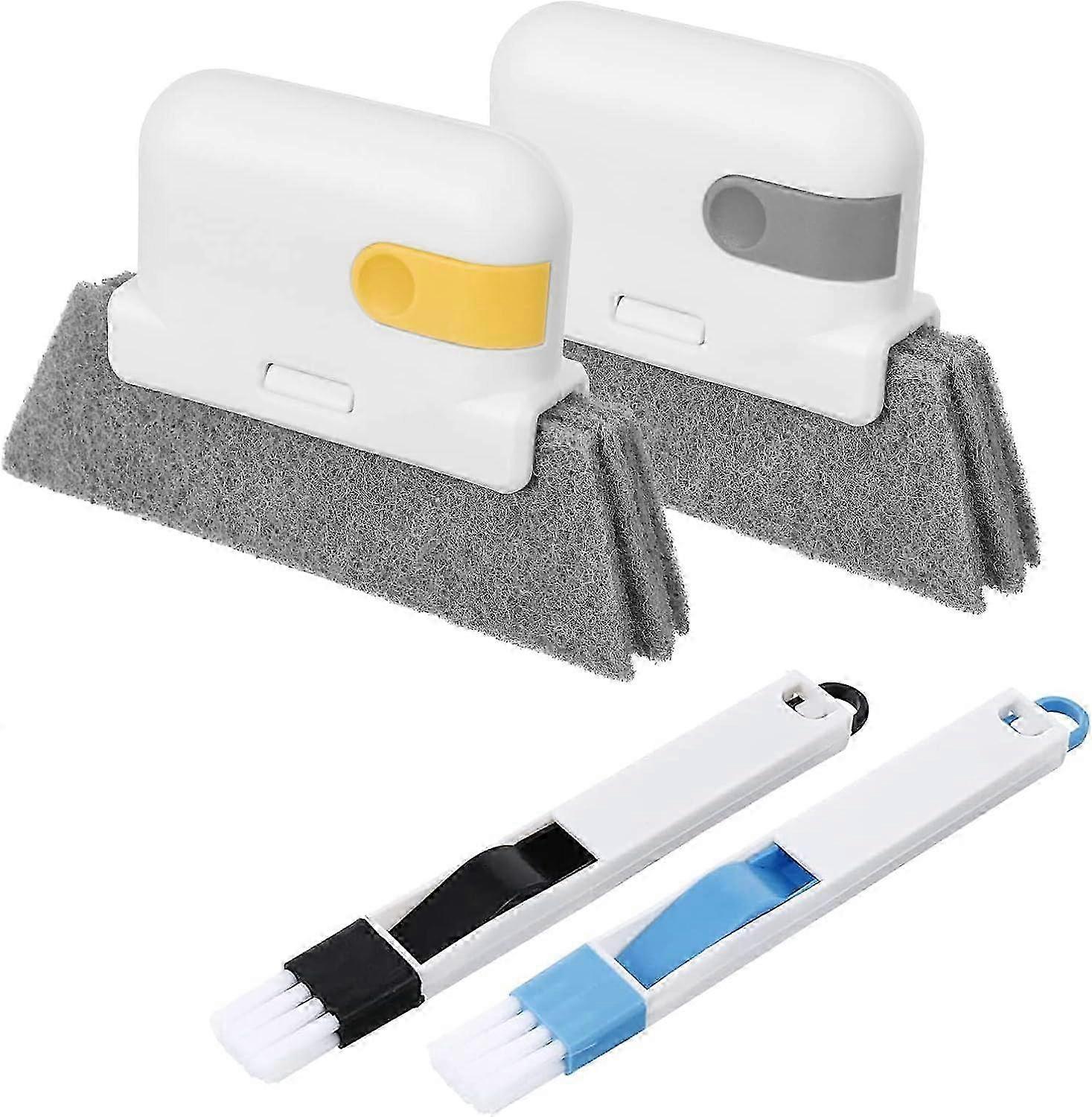4pcs Multifunctional Window and Door Recess Cleaning Brush