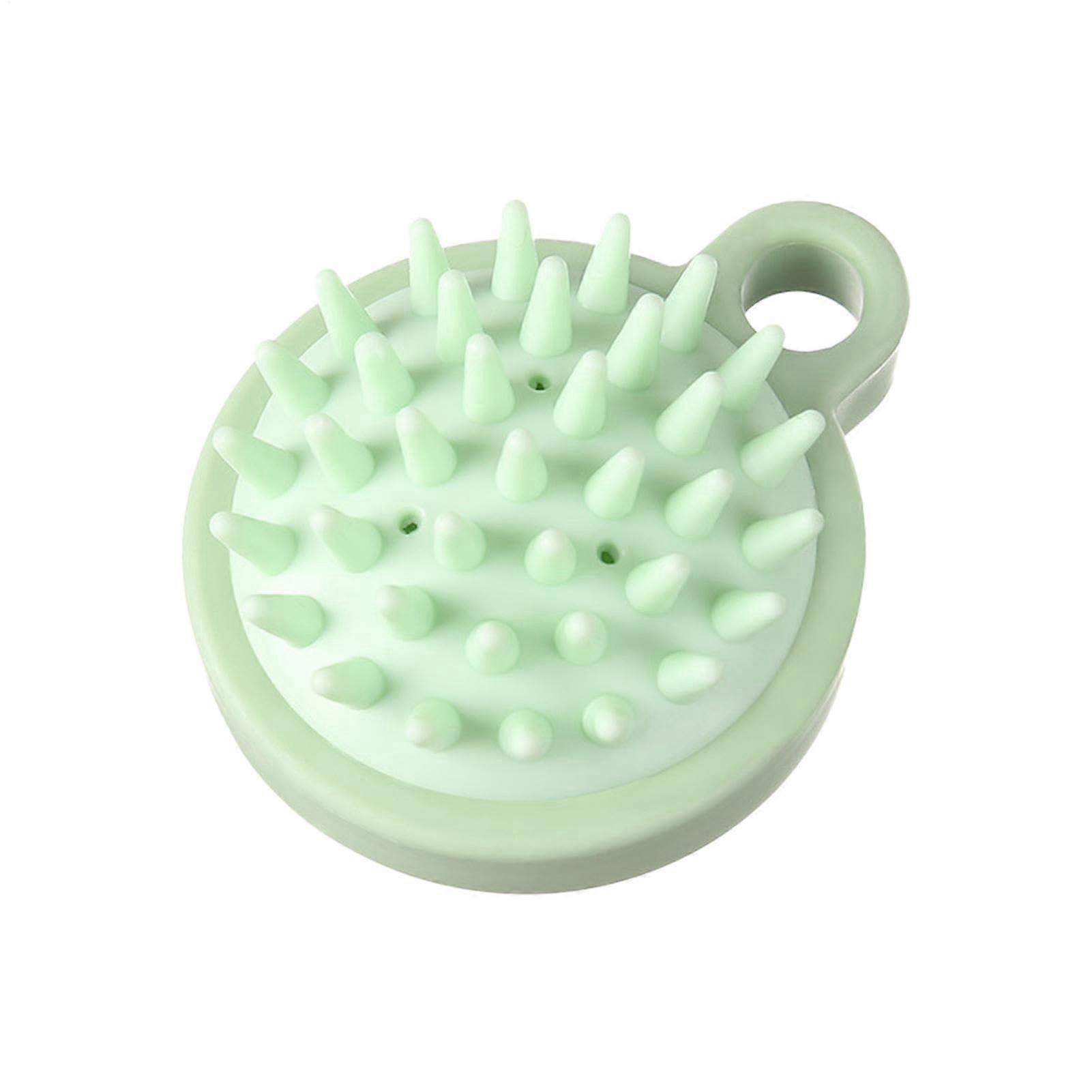 Scalp Massager Hair Growth - Silicone Shampoo Scrub Brush for Wet and Dry Hair, Green Scalp Scrubber and Head Massager